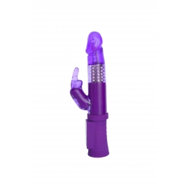 Вибратор с клиторальным стимулятором A-Toys by TOYFA, TPR, фиолетовый, 22 см