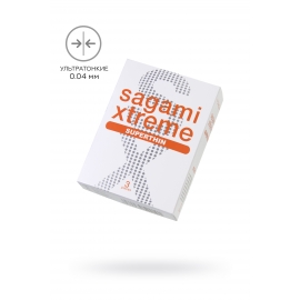 Презервативы Sagami, xtreme, 0.04, латекс, 19 см, 5,4 см, 3 шт