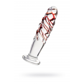 Анальная втулка Sexus Glass, стекло, прозрачная, 15,5 см, диам. 3,5 см