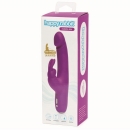 Фиолетовый перезаряжаемый вибратор Rabbit Happy Rabbit Slimline Curve Rechargeable 24 см